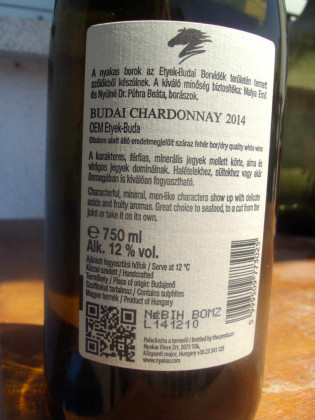 Nyakas - Budai Chardonnay 2014